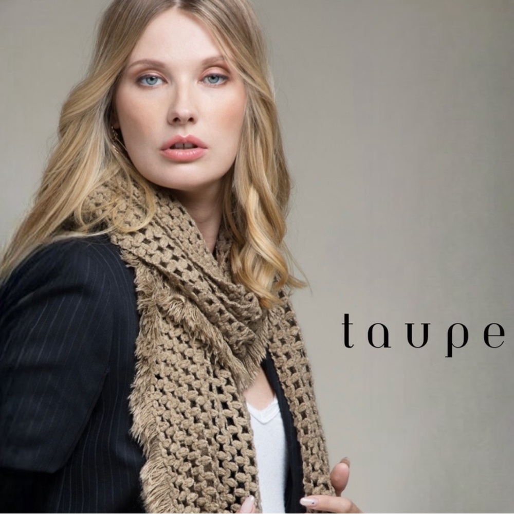 🍁 New Fall/Winter🍁Taupe Knit Weave Tassel
Scarf